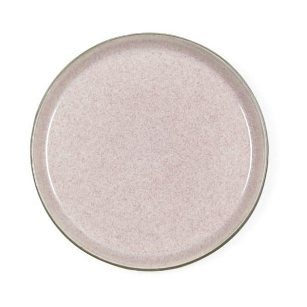 Piatto da dessert in gres rosa cipria, diametro 21 cm Mensa - Bitz