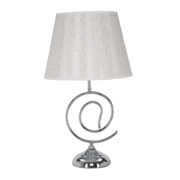 Lampada da tavolo bianca e argento Lampada Da Tavolo, altezza 51,5 cm - Mauro Ferretti