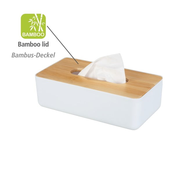Scatola in plastica-bambù per fazzoletti Rotello - Wenko-image-4