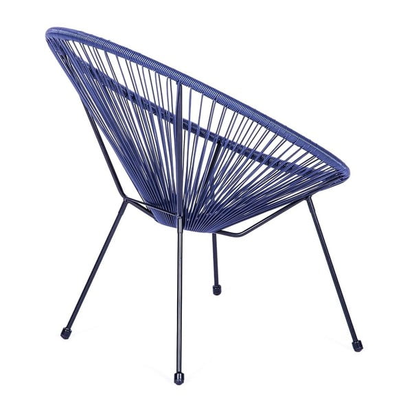 Poltrona da esterno blu in metallo e plastica Avocado Comfort – Bonami Selection-image-3