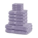Set di asciugamani per viso e corpo tipo terry lavanda in cotone 10 pz Marina – Restilo