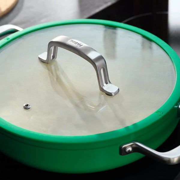 Padella con coperchio/con superficie in ceramica ø 28 cm tegame Meda 3.0 – FABINI-image-2