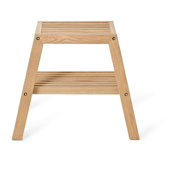 Sgabello in legno di quercia Sgabello Slatted - Wireworks-image-2
