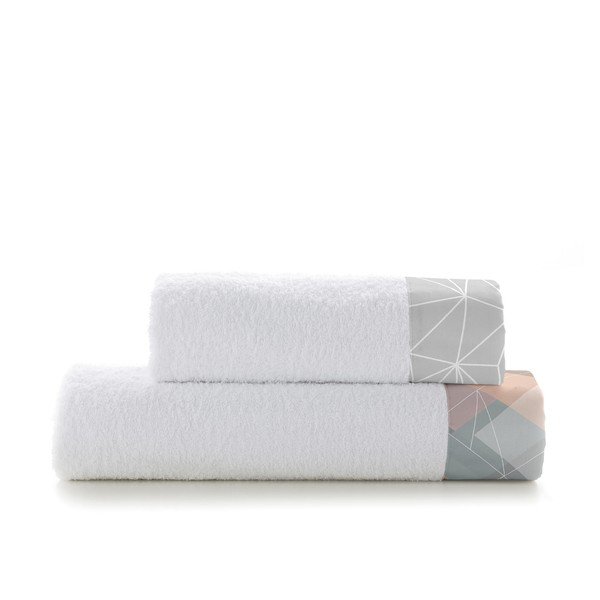 Set di 2 asciugamani da cucina in cotone - Blanc-image-2