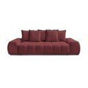 Divano burgundy con rivestimento in ciniglia 278 cm Everest – Bobochic Paris