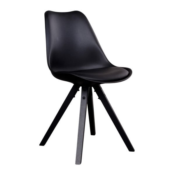 Set di 2 sedie nere con gambe nere Bergen - House Nordic