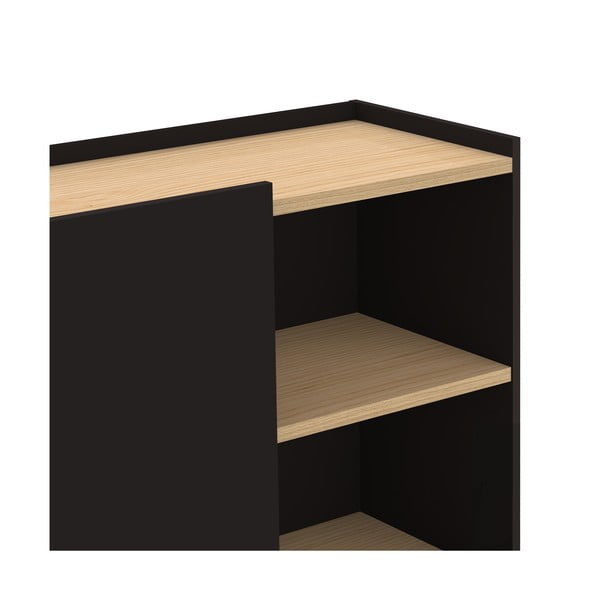 Libreria nera opaca 100x147 cm Nina - TemaHome-image-1