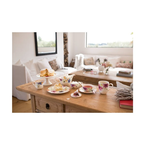 Piattino in porcellana con motivo floreale Villeroy & Boch , ⌀ 16 cm Mariefleur Tea - Villeroy&Boch-image-2