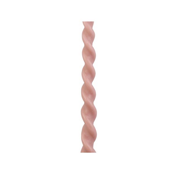 Set di 2 candele in cera d'api rosa Spirale Twirl - PT LIVING-image-1