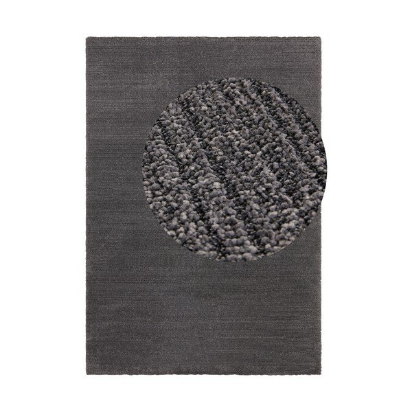 Tappeto antracite Loos, 200 x 290 cm Glow - Elle Decoration