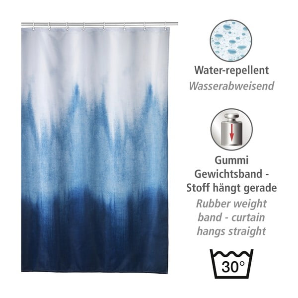 Tenda da doccia 180x200 cm Alara - Wenko-image-4