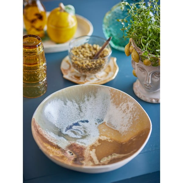 Ciotolina color crema in gres 1,3 l Lacey – Bloomingville-image-1