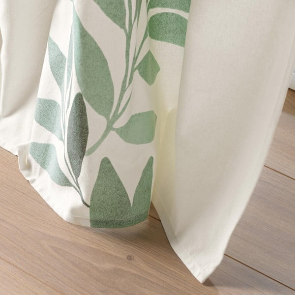 Tenda bianca/verde 140x260 cm Nymphea – douceur d'intérieur-image-2