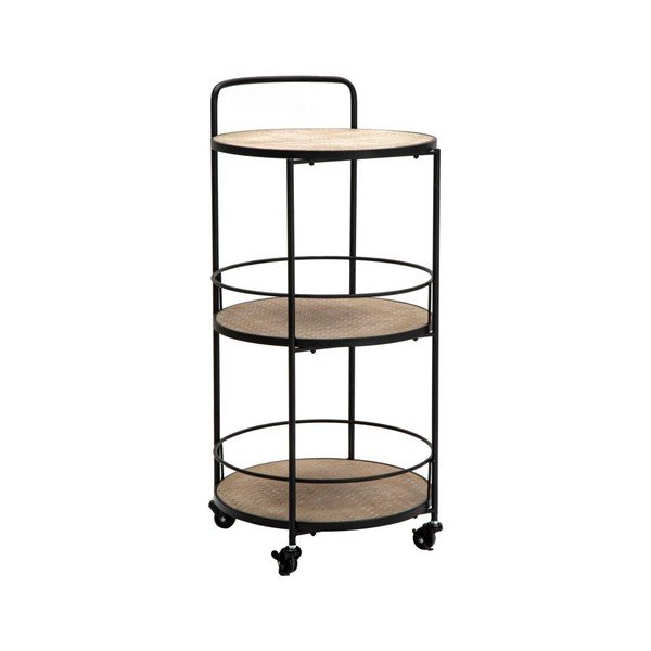 Tavolino da servizio in metallo su ruote 41,5x40 cm Arex – Mauro Ferretti