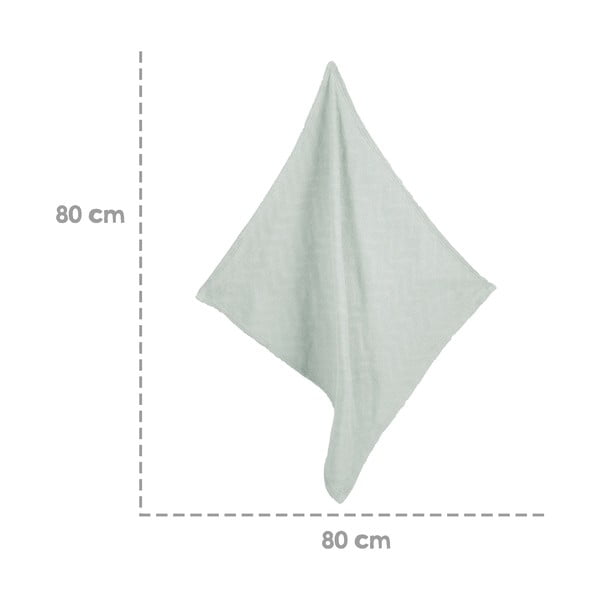 Coperta per neonati in cotone organico lavorato a maglia verde 80x80 cm Lil Planet - Roba-image-4