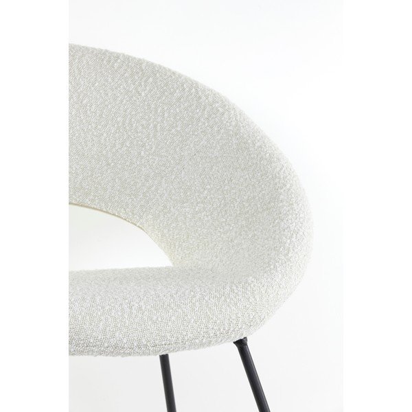 Poltrona bianca in tessuto bouclé Antony - Light & Living-image-1