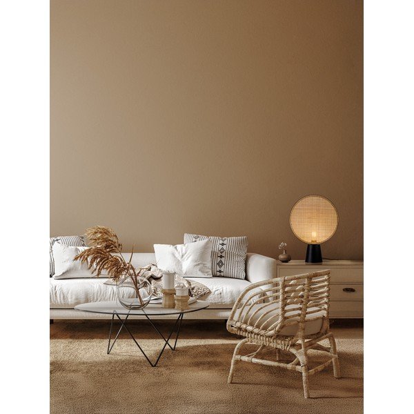 Lampada da tavolo nera opaca/di colore naturale in metallo (altezza totale 48,5 cm) Tierra – Nova Luce-image-2