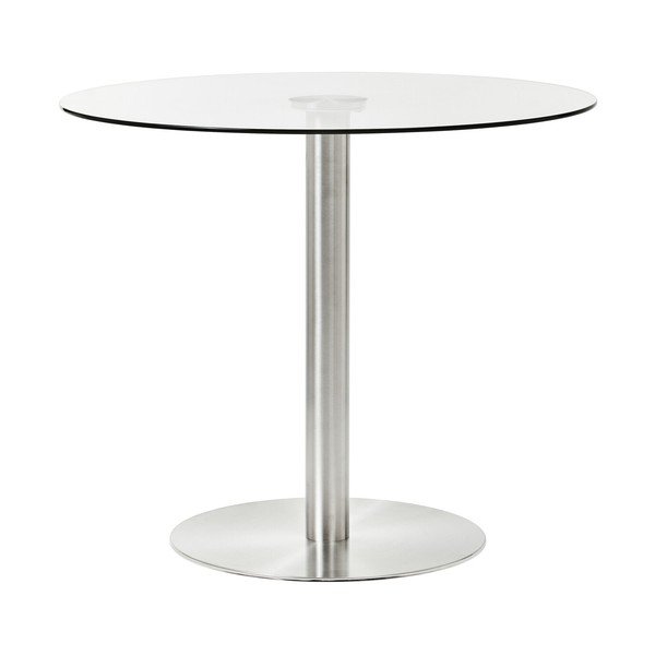 Tavolo da pranzo rotondo con piano in vetro ø 90 cm Metropolitan – Premier Housewares