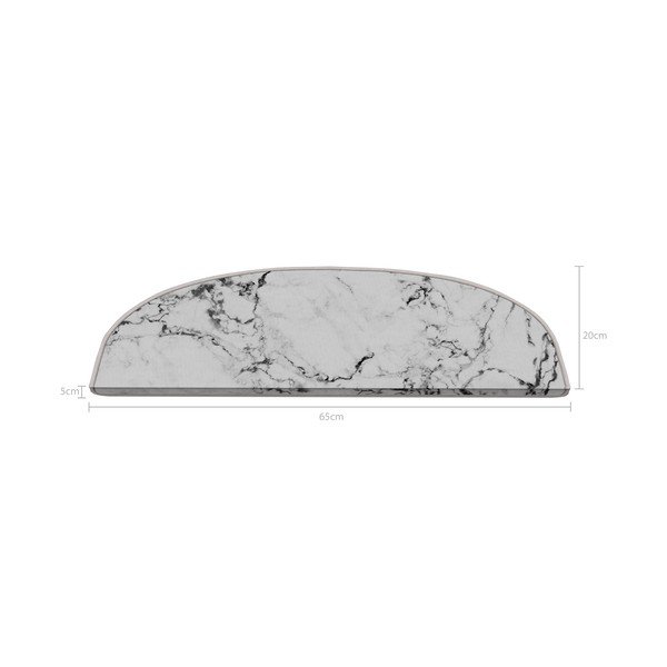 Gradini bianchi in set da 16 pezzi 20x65 cm Marble Dream - Vitaus-image-2