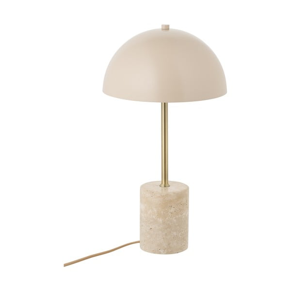 Lampada da tavolo beige con paralume in metallo (altezza totale 45 cm) Sheffield – House Nordic