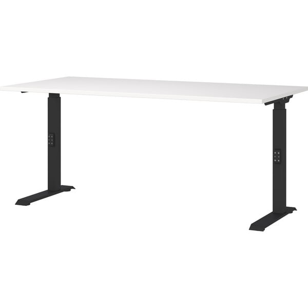 Tavolo da lavoro regolabile in altezza con piano bianco 80x160 cm Downey - Germania