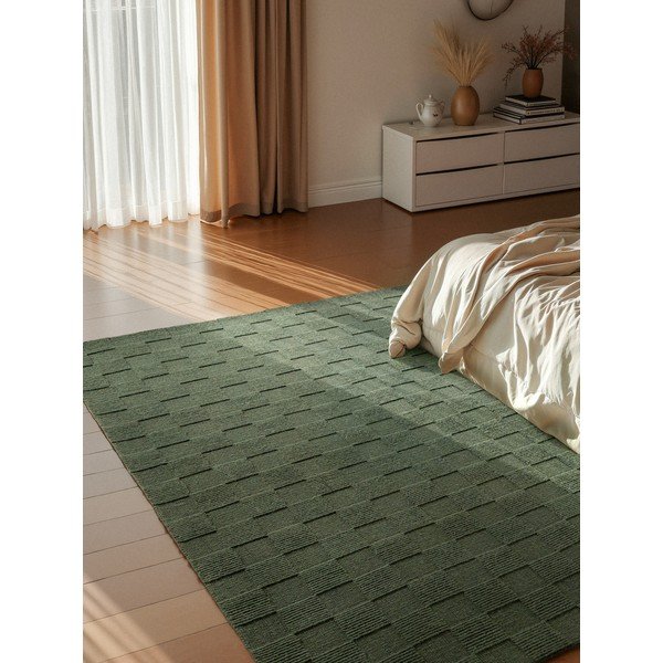 Tappeto verde scuro in lana tessuto a mano 200x300 cm Scala – Villeroy&Boch-image-1