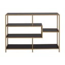 Libreria nero/oro 114x78 cm Seaford - Actona