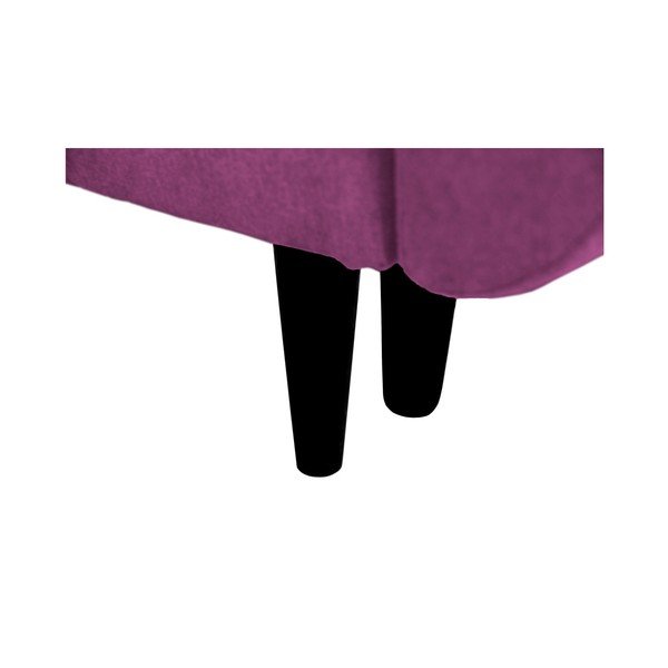 Divano letto a tre posti viola con gambe nere Jasmin - Mazzini Sofas-image-4