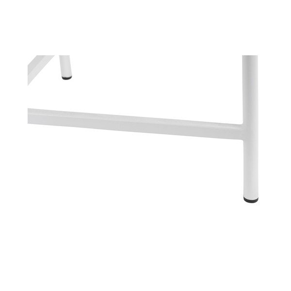 Tavolino da salotto rotondo bianco in metallo ø 50 cm Meseta  – Leitmotiv-image-3