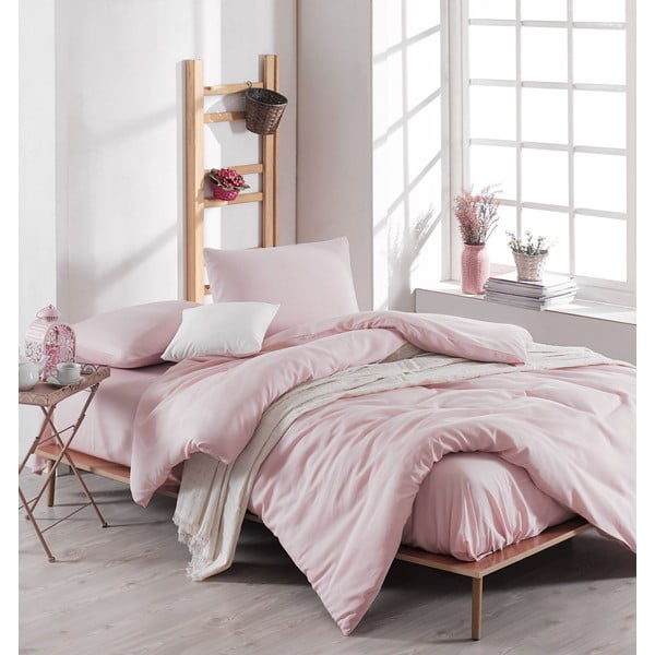 Biancheria rosa per letto matrimoniale 200x200 cm Paint - Mijolnir-image-1