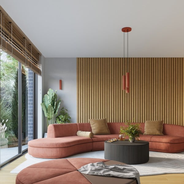 Lampada da parete color mattone Gleam – Sollux-image-3