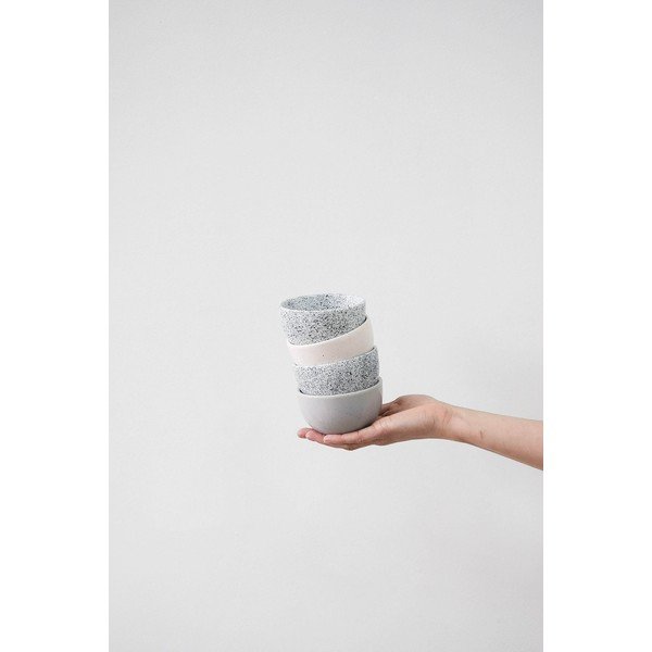 Tazza in gres bianco e nero , 200 ml Mess - ÅOOMI-image-1