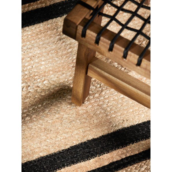 Passatoia nera/di colore naturale in iuta reversibile/tessuta a mano 80x250 cm Looma – Hanse Home-image-4