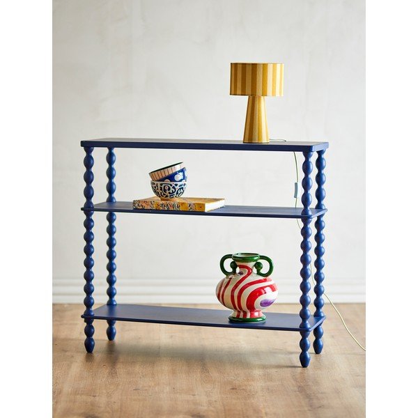 Tavolo consolle blu 30x90 cm Salino – Bloomingville-image-1