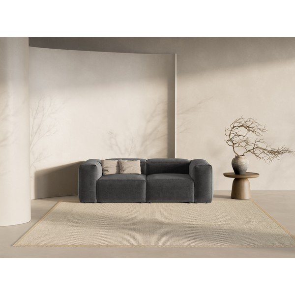 Divano grigio scuro 224 cm Bergamo – Cosmopolitan Design-image-1