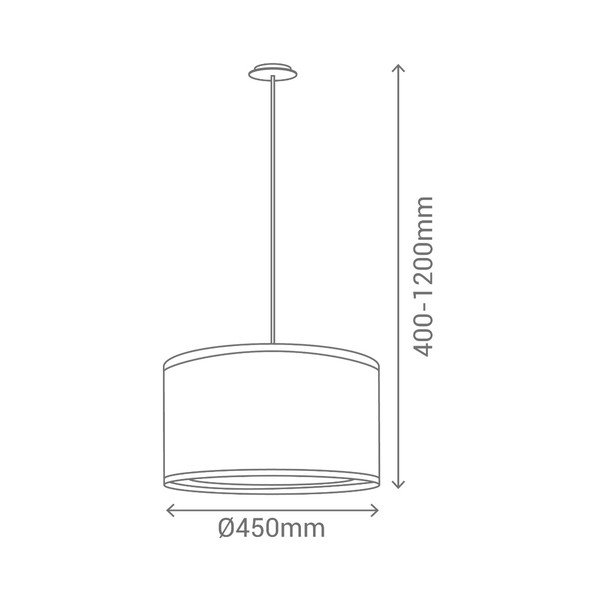Lampada a sospensione bianca Hula - SULION-image-1