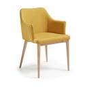 Sedia da pranzo giallo senape Danai - Kave Home