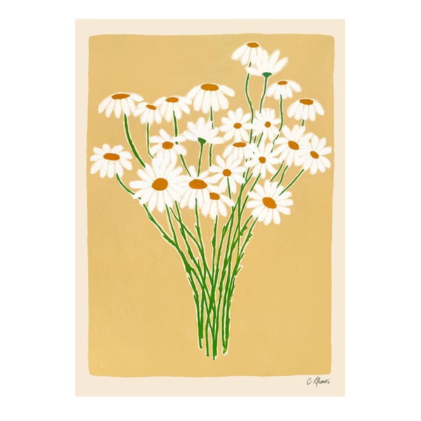Poster 30x40 cm Daisies – Carla Llanos – The Poster Club