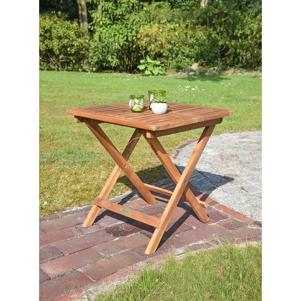 Tavolino da giardino in acacia massiccia 50x50 cm Cleveland – Garden Pleasure-image-1