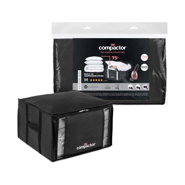 Scatola nera per abiti XXL 3D Medium, 125 l Black Edition - Compactor