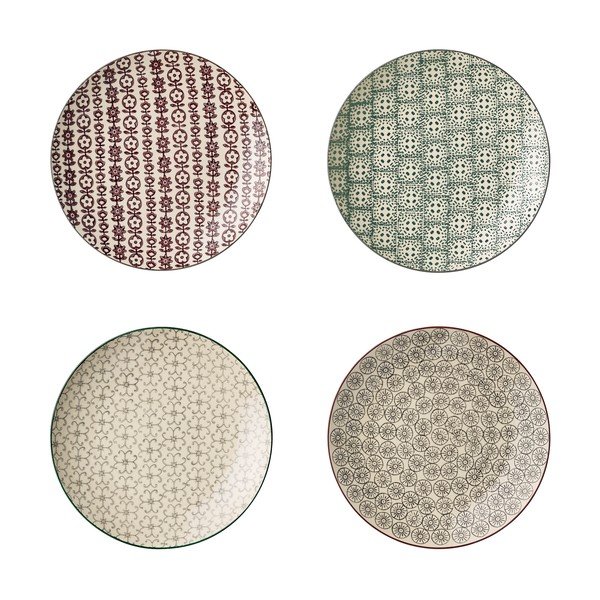 Set di 4 piatti da dessert in gres, ø 20 cm Karine - Bloomingville