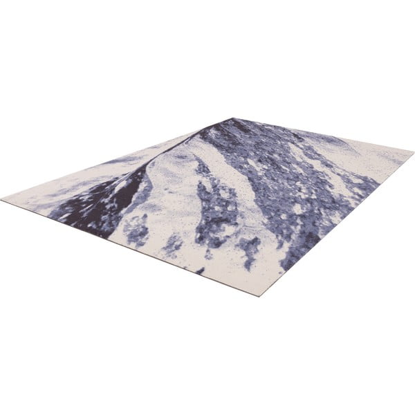 Tappeto in lana blu 200x300 cm Albo - Agnella-image-4