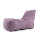 Puof a sacco viola con rivestimento in velluto a coste Lounge – SLOWDOWN