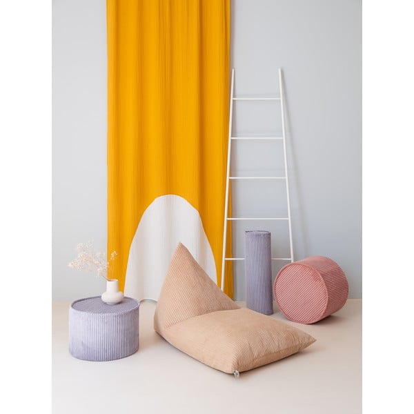 Pouf a sacco per bambini marrone chiaro con rivestimento in velluto a coste Big Lounger – Wigiwama-image-3