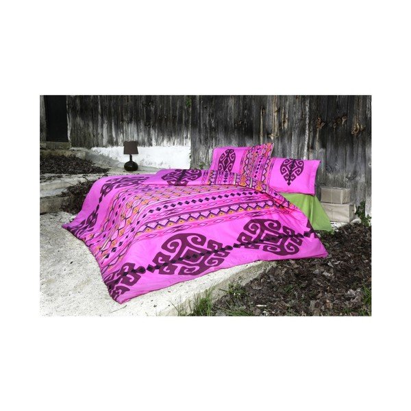 Povlečení Marbel Pink, 200x220 cm-image-1