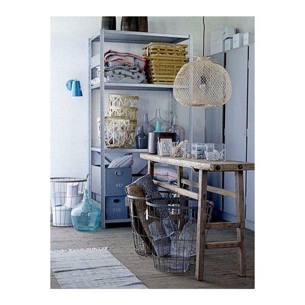 Lampadario a sospensione colore naturale con paralume in bambù ø 42 cm Rodi - Bloomingville-image-3