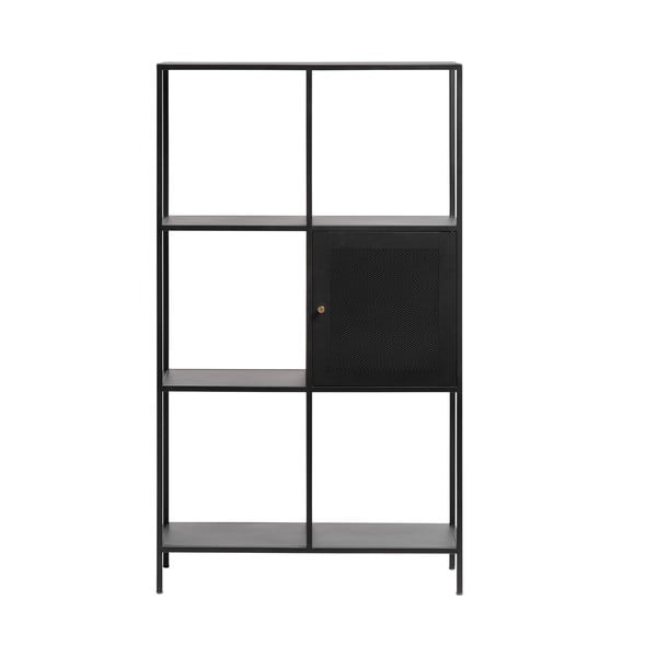 Libreria in metallo nero 80x138 cm Malibu - Unique Furniture