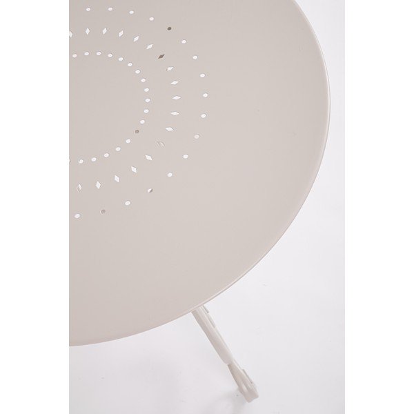 Tavolino da giardino rotondo in acciaio ø 70 cm Etienne – Bizzotto-image-1