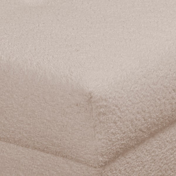 Sgabello in tessuto bouclé beige Ariella - Ropez-image-4