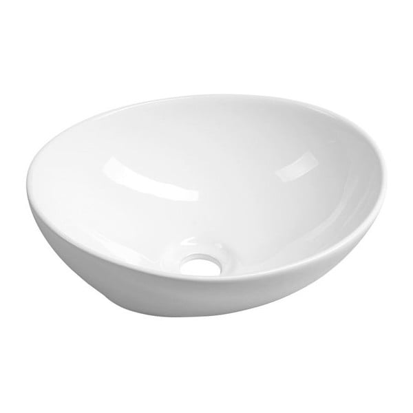 Lavabo bianco in ceramica 42x34 cm Aqualine  – Sapho